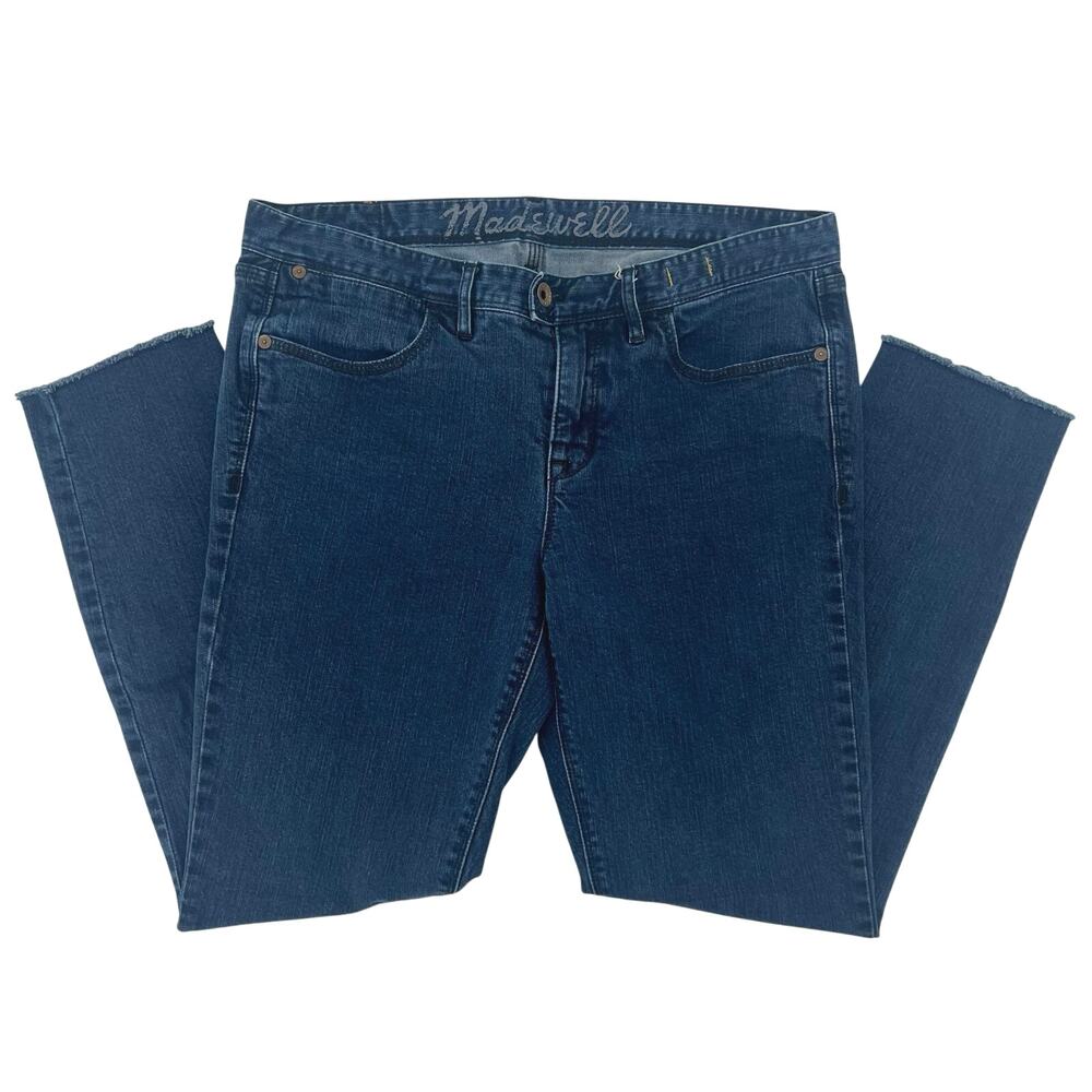 Madewell Classic Skinny Jeans Womens 31 Blue Raw Hem